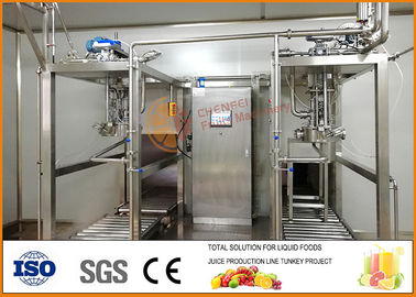 中国 SS304ジュースおよび込み合いの二重頭部の無菌詰物ライン サプライヤー